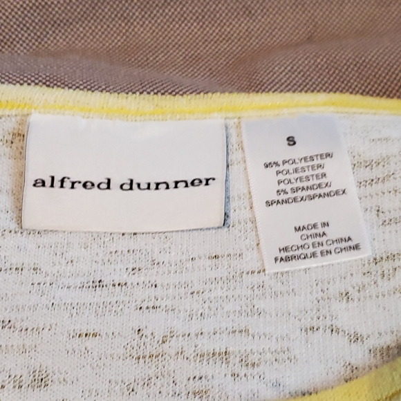 Alfred Dunner Island Scene summer Tunic 3/4 Sleeve Size Small Nautical - Picture 3 of 9